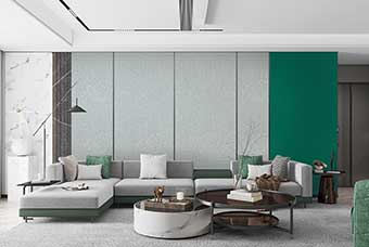 孝感轻奢风格-客厅