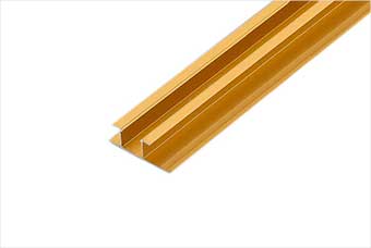 孝感航空纤维墙咔铝合金带灯中条（钛金氧化）