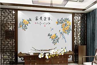 孝感森佰汇航空纤维墙咔（富贵荣华）